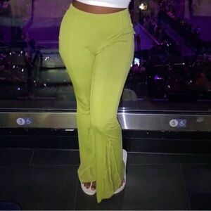 SHEIN Green Flared Women's Pants Size Large